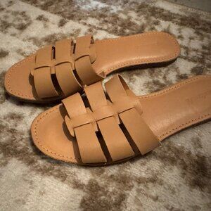 Madewell Shoes Sandals Slides Tan Size 9.5